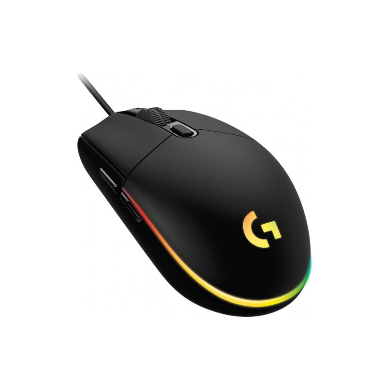 Pelė laidinė Logitech G102 LIGHTSYNC (910-005823),  juoda