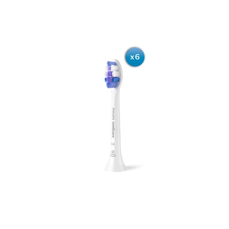 Philips Sonicare S2 Sensitive HX6056/87 Sonic Dantų šepetėlio galvutės, Balta