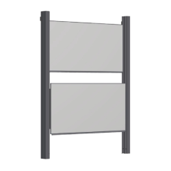 Mebikon Dviguba stumiamoji lenta su stulpeliais 200x120 cm