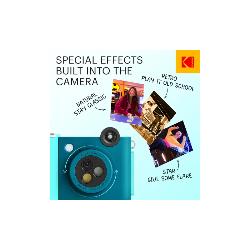 Kodak SMILE+ Momentinis fotoaparatas, 2x3'', Mėlyna