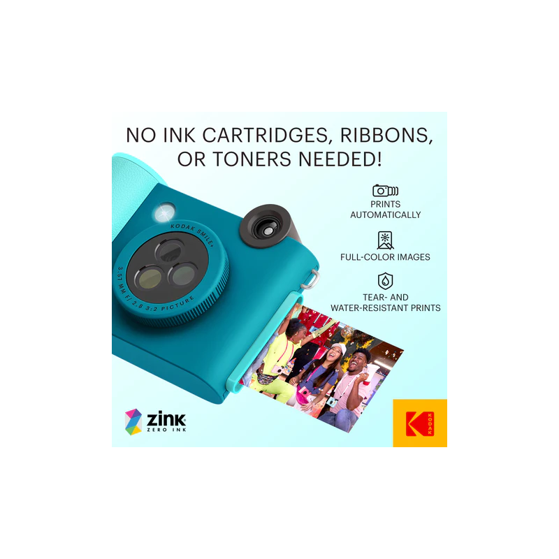 Kodak SMILE+ Momentinis fotoaparatas, 2x3'', Mėlyna