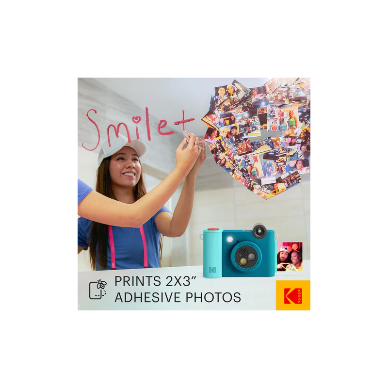 Kodak SMILE+ Momentinis fotoaparatas, 2x3'', Mėlyna