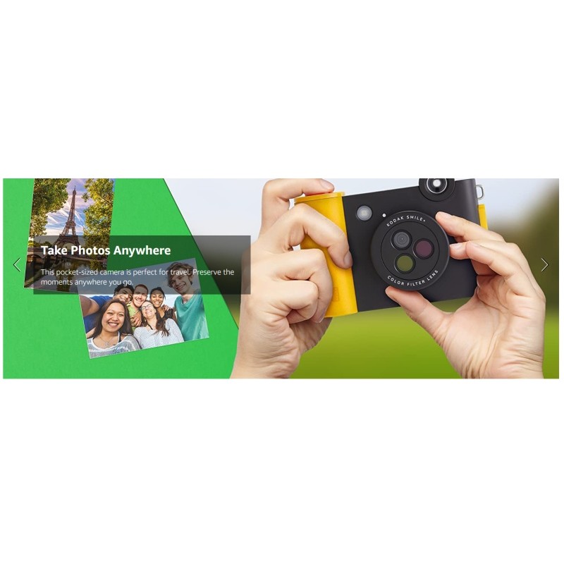 Kodak SMILE+ Momentinis fotoaparatas, 2x3'', Fuchsia