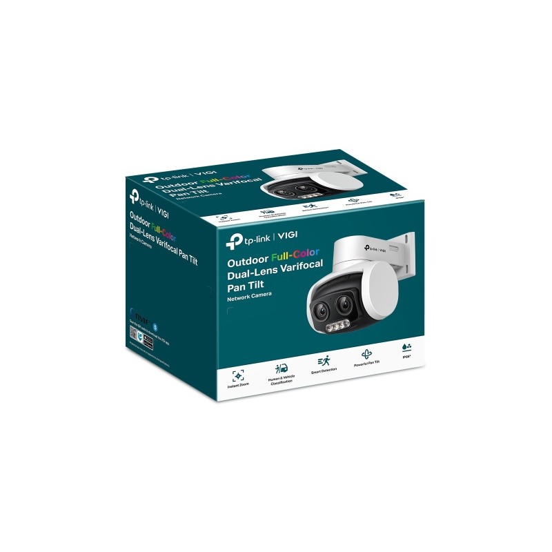 TP-Link VIGI C540V VIGI 4MP Outdoor Full-Color Dual-Lens Varifocal Pan Tilt Tinklo kamera