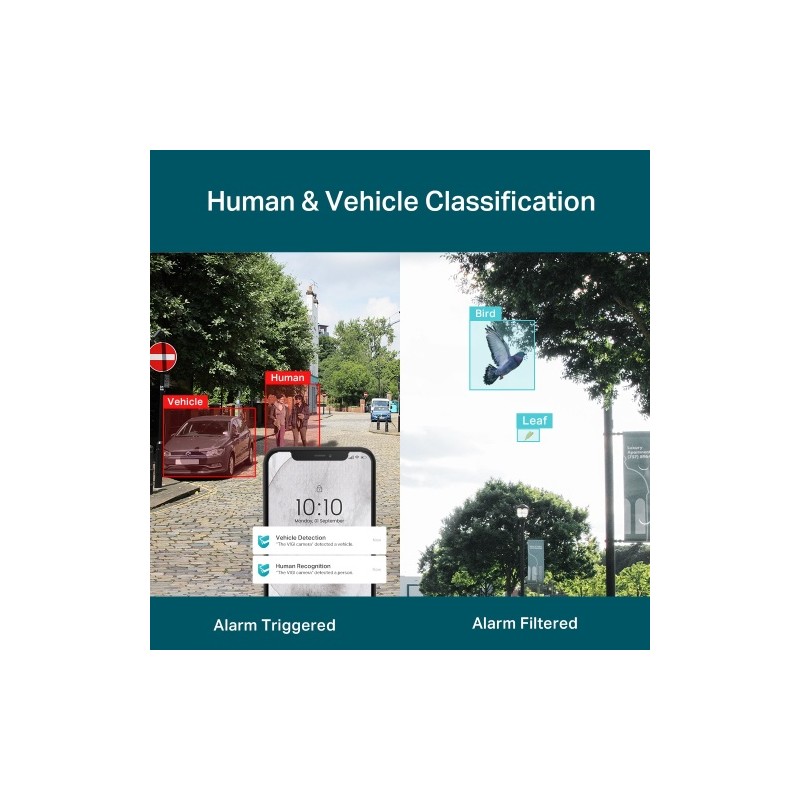 TP-Link VIGI C540V VIGI 4MP Outdoor Full-Color Dual-Lens Varifocal Pan Tilt Tinklo kamera