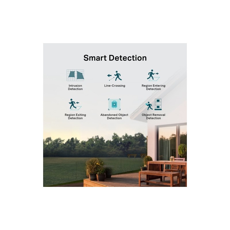 TP-Link VIGI C540V VIGI 4MP Outdoor Full-Color Dual-Lens Varifocal Pan Tilt Tinklo kamera