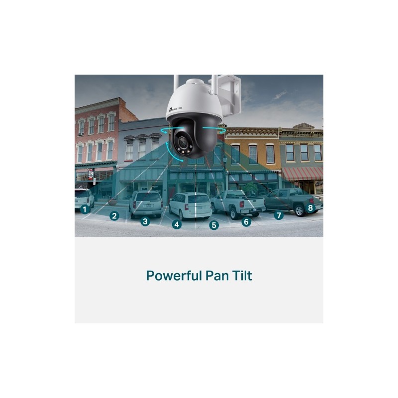 TP-Link VIGI C540-W VIGI 4MP Outdoor Full-Color Wi-Fi Pan Tilt Tinklo kamera
