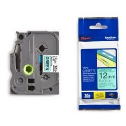 Brother TZe-731 (TZe731) Laminuotos ženklinimo juostos kasetė 12mm 8m, Black on Green