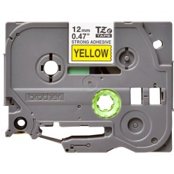 Brother TZe-S631 (TZeS631) Ženklinimo juostos kasetė 12mm 8m, Black on Yellow