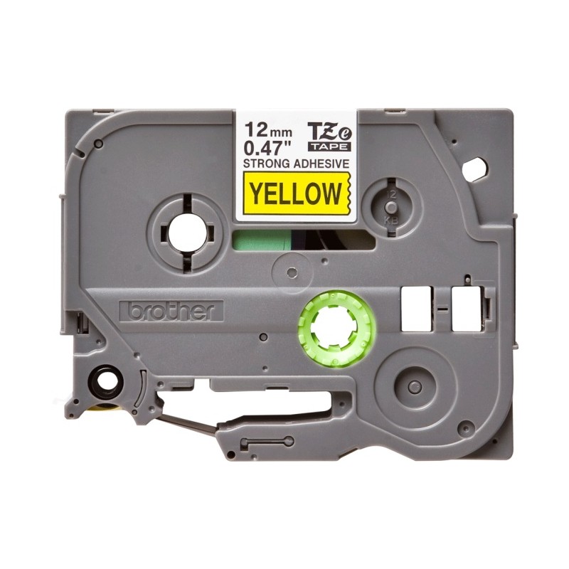 Brother TZe-S631 (TZeS631) Ženklinimo juostos kasetė 12mm 8m, Black on Yellow