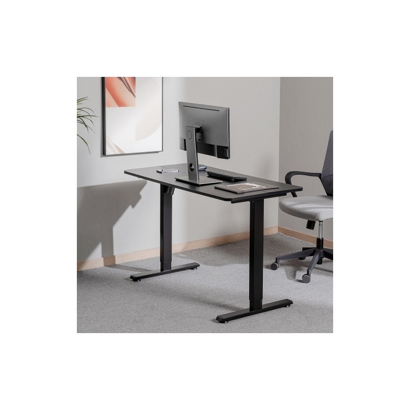 Reguliuojamo aukščio stalas Up Up Frigg Juodas