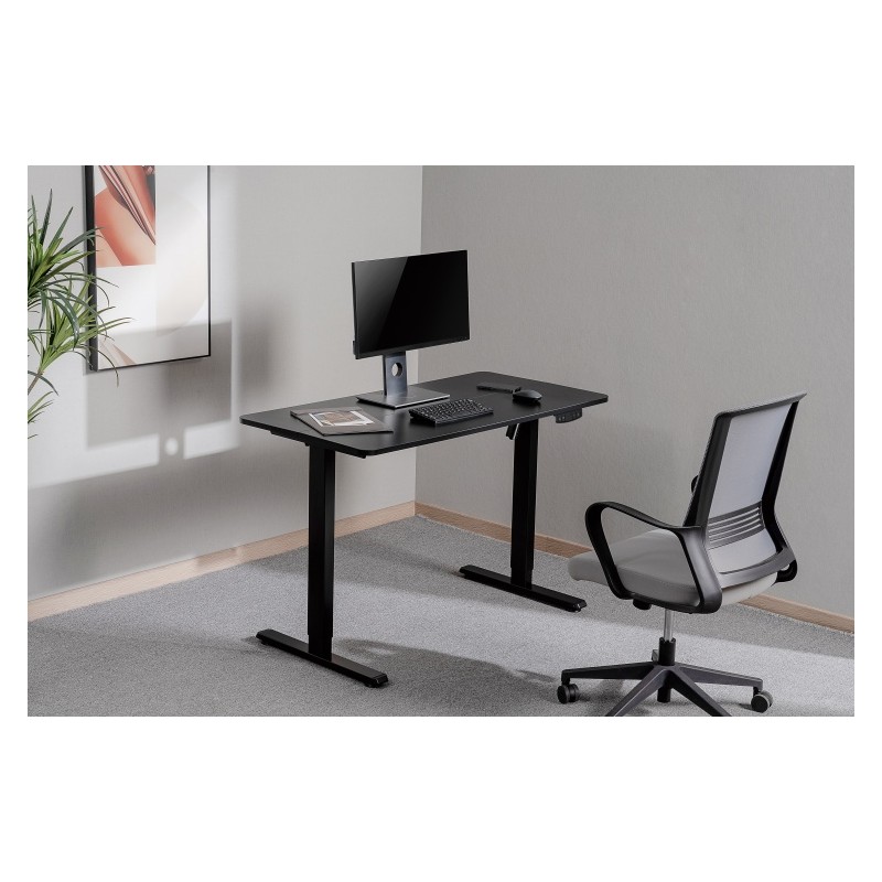 Reguliuojamo aukščio stalas Up Up Frigg Juodas