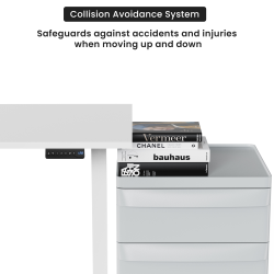 Reguliuojamo aukščio stalo rėmas Up Up Bjorn II, Juodas