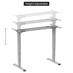 Reguliuojamo aukščio stalo rėmas Up Up Bjorn II, Pilkas