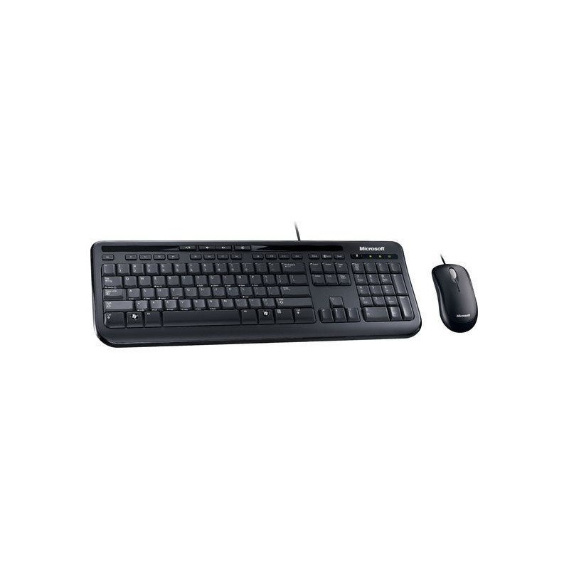 Microsoft Wired Desktop 600 for business (EN-RU) (3J2-00015), laidinė klaviatūra su pele, juoda