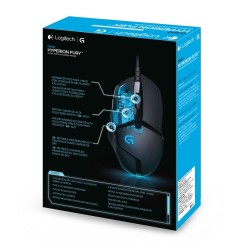 Logitech G402 Hyperion Fury Laidinė žaidimų pelė USB-A 4000 DPI, Juoda