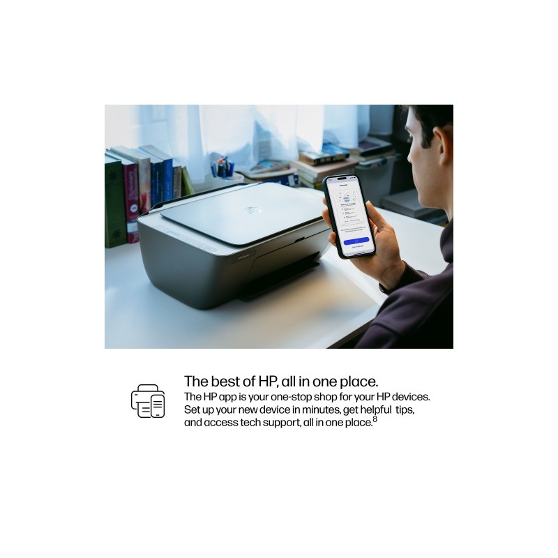 HP DeskJet 2910 AiO Spausdintuvas rašalinis spalvotas MFP A4 7.5 ppm USB Wi-Fi