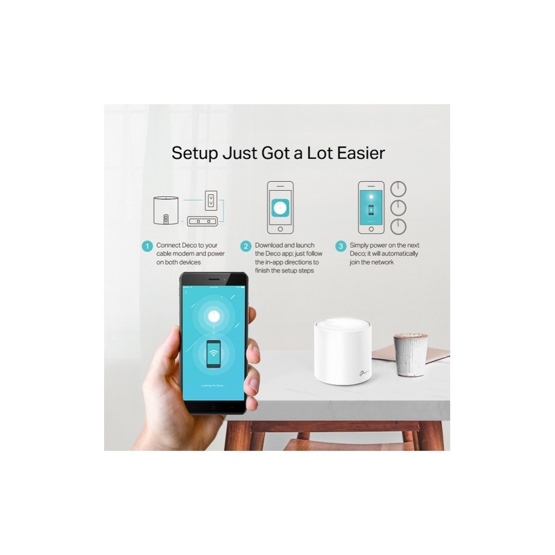TP-Link DECO X20(3-pack) AX1800 Whole Home Mesh Wi-Fi 6 tinklo sistema (SPEC)