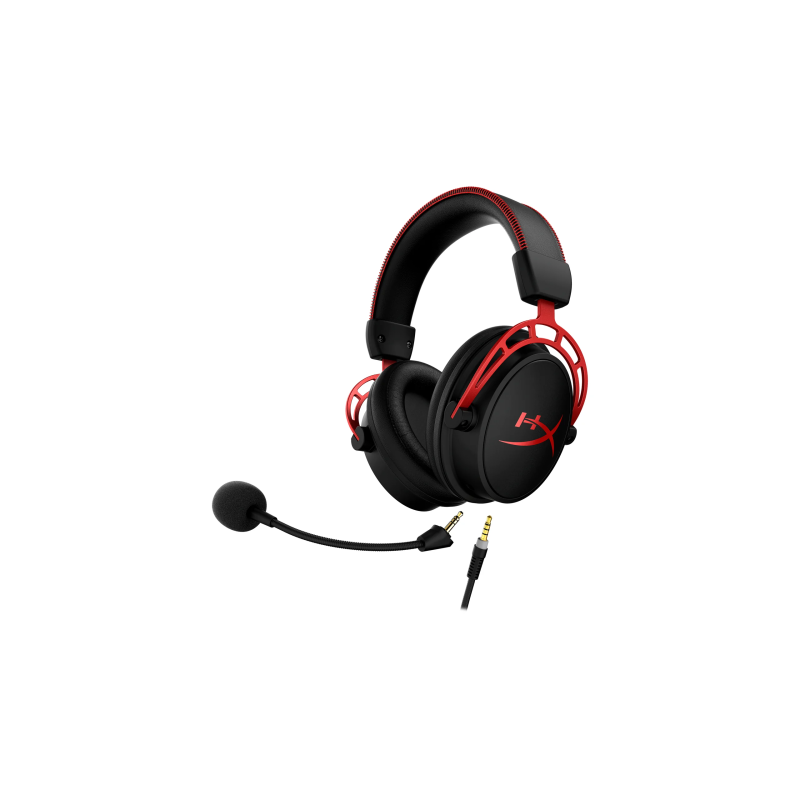 HyperX Cloud Alpha Laidinės žaidimų ausinės 3.5 mm jack, Black-Red