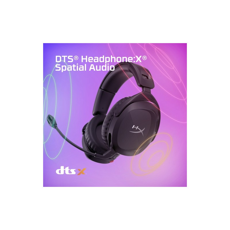 HyperX Cloud Stinger 2 Belaidės žaidimų ausinės, Juoda