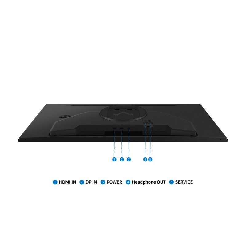 Samsung Odyssey G5 G50F Monitorius 32'' IPS QHD 2560x1440, 1 ms, 300 cd/m2, 180 Hz, Juoda