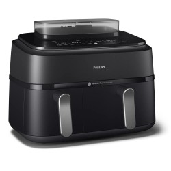Philips 5000 Series NA551/00 Karšto oro gruzdintuvė 9 L 2750 W, Juoda/Sidabrinė