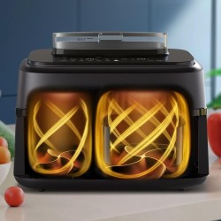 Philips 5000 Series NA551/00 Karšto oro gruzdintuvė 9 L 2750 W, Juoda/Sidabrinė
