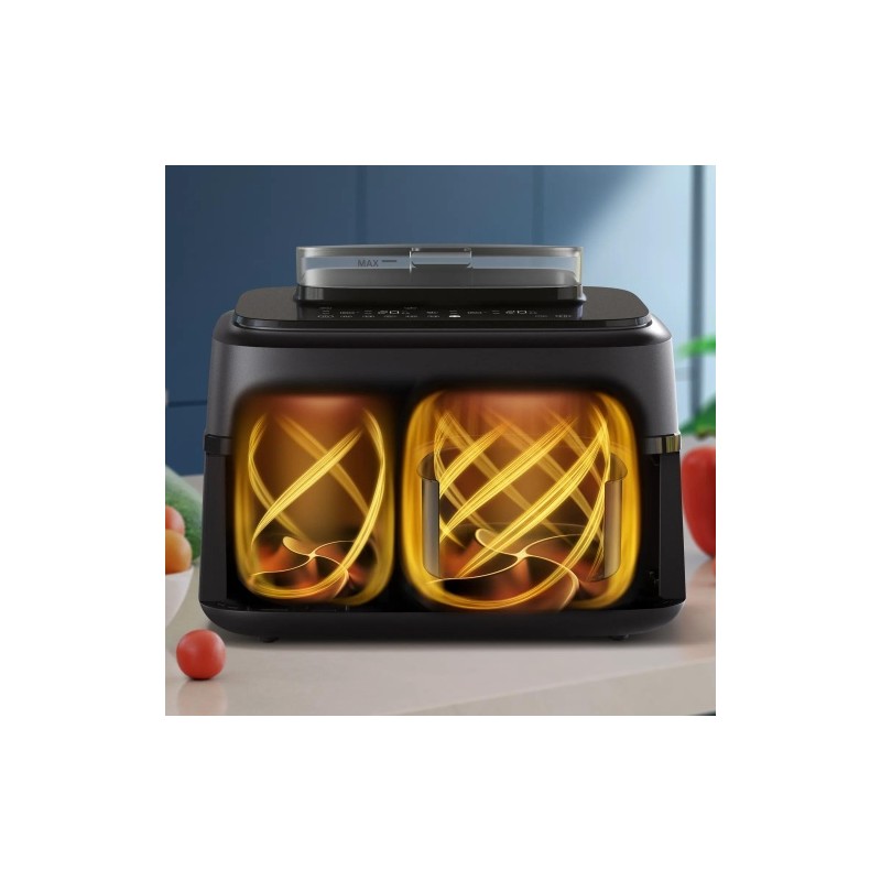 Philips 5000 Series NA551/00 Karšto oro gruzdintuvė 9 L 2750 W, Juoda/Sidabrinė
