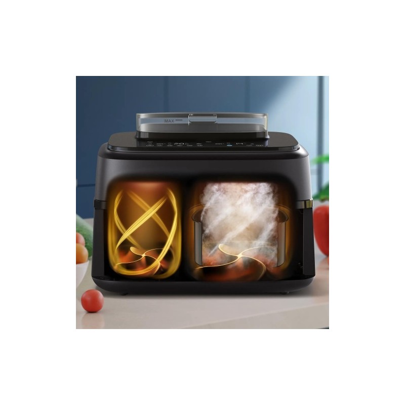 Philips 5000 Series NA551/00 Karšto oro gruzdintuvė 9 L 2750 W, Juoda/Sidabrinė