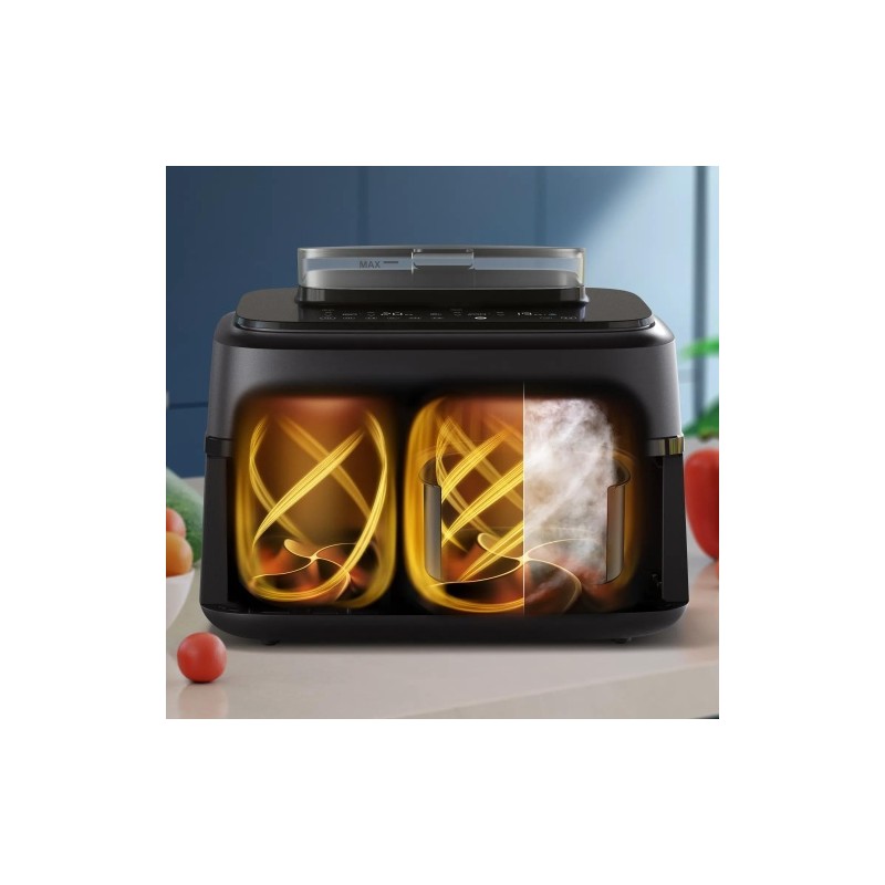 Philips 5000 Series NA551/00 Karšto oro gruzdintuvė 9 L 2750 W, Juoda/Sidabrinė