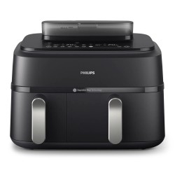 Philips 5000 Series NA551/00 Karšto oro gruzdintuvė 9 L 2750 W, Juoda/Sidabrinė
