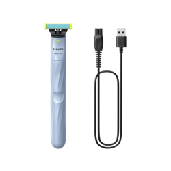 Philips OneBlade 1st Shave QP1324/20 Plaukų skustuvas, Sky Blue