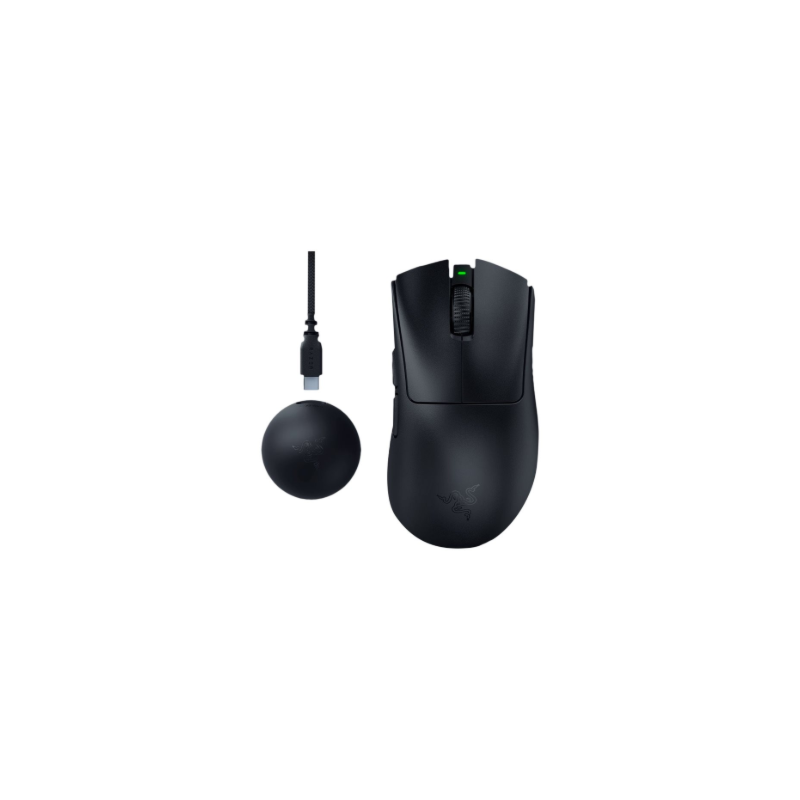 Razer DeathAdder V4 Pro Belaidė žaidimų pelė RF Wireless + USB-A, 45000 DPI, Juoda