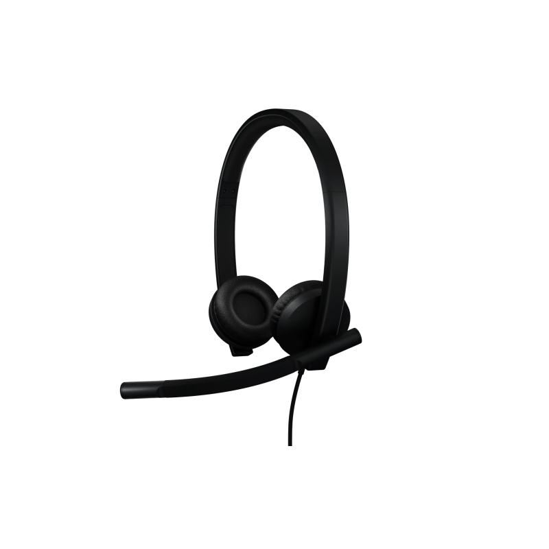 Logitech H570e Stereo MS Teams Laidinės ausinės USB-A, Juoda
