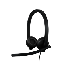 Logitech H570e Stereo MS Teams Laidinės ausinės USB-C, Juoda