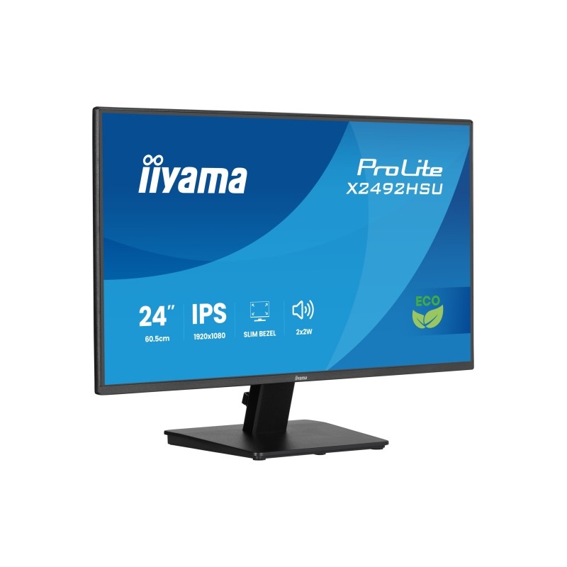 iiyama ProLite X2492HSU-B1 Monitorius 24'' IPS, FHD 1920x1080, 3 ms, 300 cd/m2, 120 Hz, Juoda