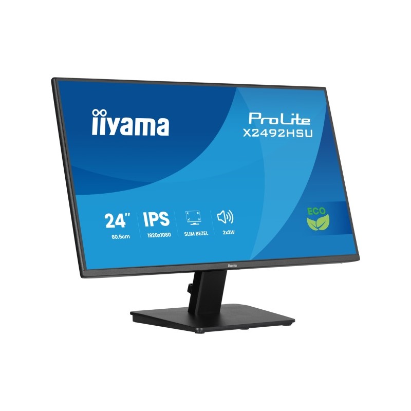 iiyama ProLite X2492HSU-B1 Monitorius 24'' IPS, FHD 1920x1080, 3 ms, 300 cd/m2, 120 Hz, Juoda