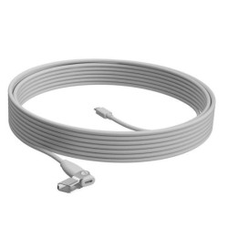 Logitech Rally Mic Pod Extension Cable, 10 m, White