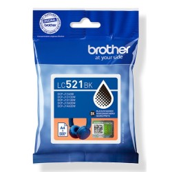 Brother LC-521BK (LC521BK) Rašalinė kasetė, Juoda