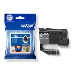 Brother LC-521BK (LC521BK) Rašalinė kasetė, Juoda
