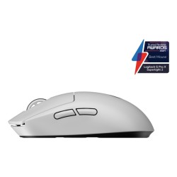Logitech G PRO X Superlight 2 Belaidė žaidimų pelė, RF Wireless, 44000 DPI, Balta