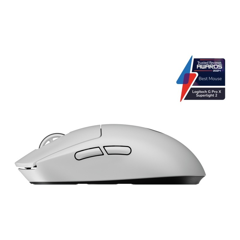 Logitech G PRO X Superlight 2 Belaidė žaidimų pelė, RF Wireless, 44000 DPI, Balta