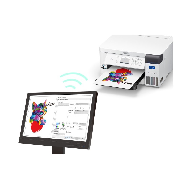 Epson SureColor SC-F100 Dažų sublimacijos spausdintuvas spalvotas A4 USB Wi-Fi Ethernet LAN