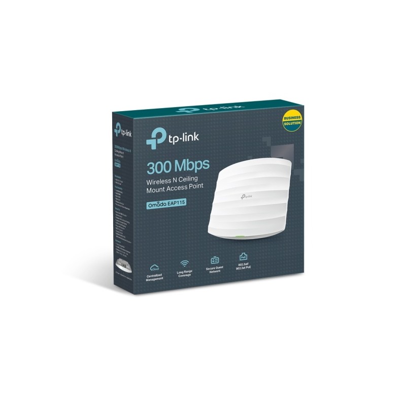 TP-Link Omada EAP115 300Mbps Wireless N Ceiling Mount Prieigos taškas