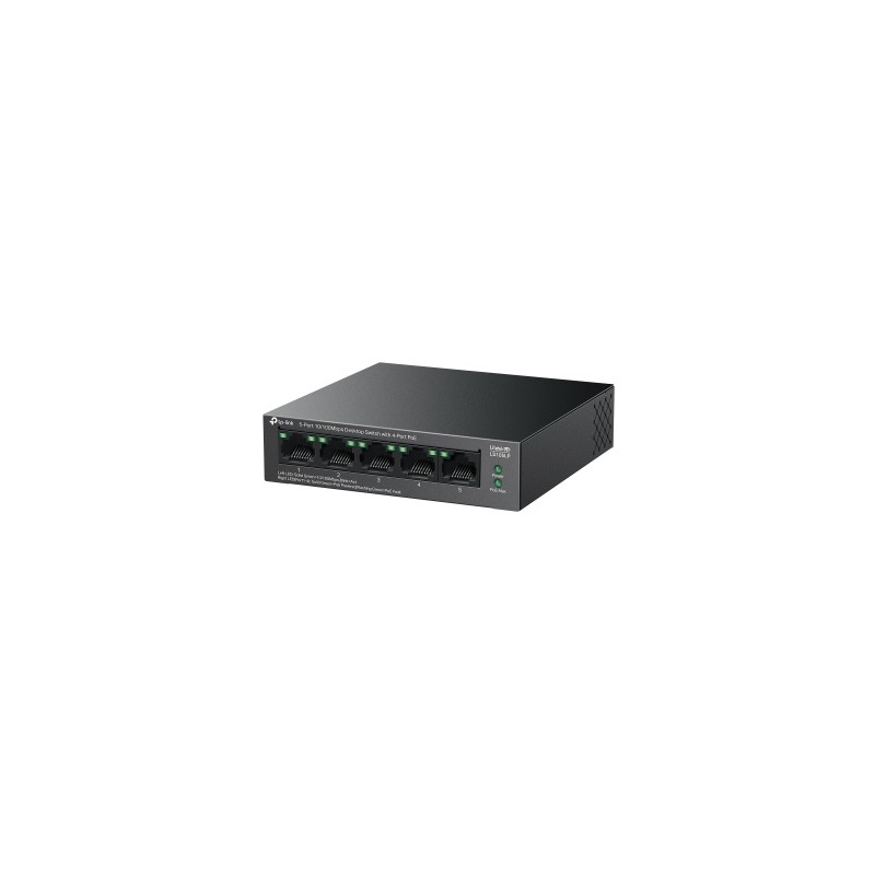 TP-Link LiteWave LS105LP 5-Port 10/100Mbps Desktop Šakotuvas su 4-Port PoE