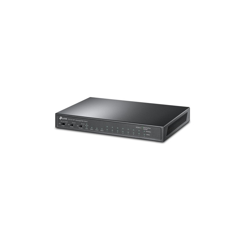 TP-Link 8-Port 10/100Mbps + 3-Port Gigabit Desktop Šakotuvas su 8-Port PoE+