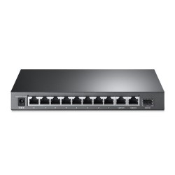 TP-Link 8-Port 10/100Mbps + 3-Port Gigabit Desktop Šakotuvas su 8-Port PoE+