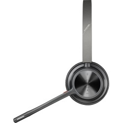 Poly Voyager 4320 UC Stereo Belaidės ausinės, Bluetooth, USB-A, +BT700 dongle,+Charging Stand, Juoda
