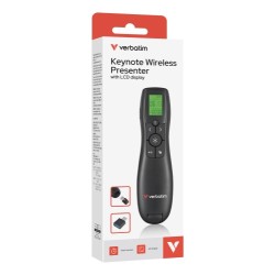 Verbatim 32364 Keynote Nuotolinio valdymo pultas su LCD ekranu ir raudonu lazeriniu žymekliu, Juoda