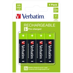 Verbatim 49517 Įkraunamos baterijos NiMH AA HR6 2500mAh (4 vnt pakuotėje)